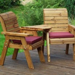 Charles Taylor Twin Companion Set Angled -Garden Supply Store charles taylor deluxe lounger set with angled tray burgundy 03 800x800 1