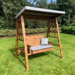 Charles Taylor Dorset Two Seat Swing -Garden Supply Store charles taylor dorset two seat swing grey 01 800x800 1