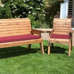 Charles Taylor Four Seat Companion Set Angled -Garden Supply Store charles taylor four seater companion set angled burgundy 02 800x800 1