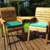 Charles Taylor Twin Companion Set Angled -Garden Supply Store charles taylor deluxe lounger set with angled tray green 01 800x800 1