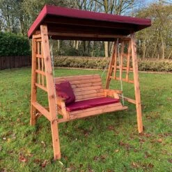 Charles Taylor Dorset Two Seat Swing -Garden Supply Store dorset 2 seat swing burgundy 01 800x800 1