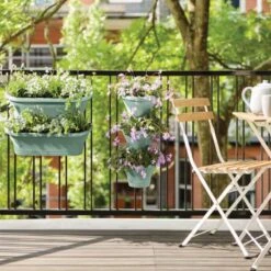 Elho Corsica Vertical Forest Small 24cm Set Of 3 Planter -Garden Supply Store elho corsica vertical forest small 24cm set of 3 mint planter 03 1