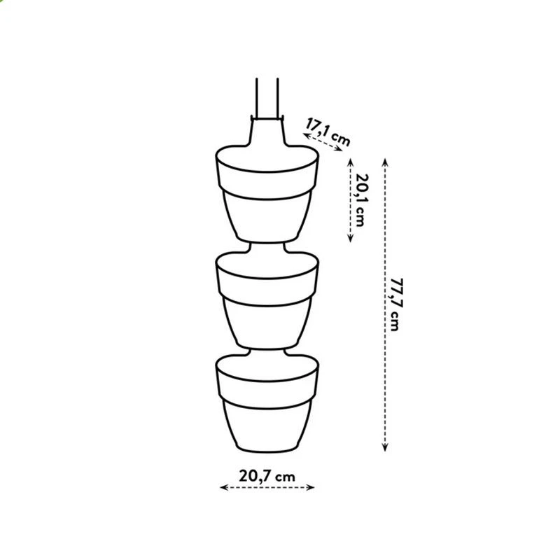 Elho Corsica Vertical Forest Small 24cm Set Of 3 Planter - Image 14