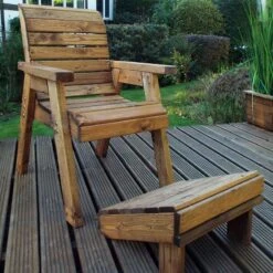 Charles Taylor Single Seater Lounger -Garden Supply Store one seater lounger 800x800 1