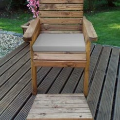 Charles Taylor Single Seater Lounger -Garden Supply Store one seater lounger gr 800x800 1