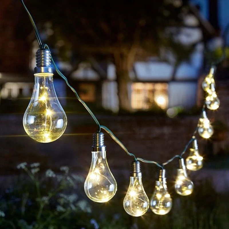 Smart Garden 10 Eureka! Lightbulb Solar LED String Lights - Image 2