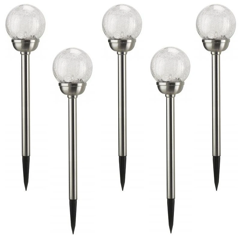 Smart Garden Classic Majestic Stainless Steel Super Bright Solar LED Stake Light 5 Pack 3 Smart Garden Classic Majestic Stainless Steel Super Bright Solar LED Stake Light 5 Pack