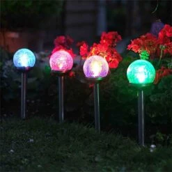 Smart Garden Crackle Globe Stainless Steel Super Bright Solar LED Stake Light 5 Pack -Garden Supply Store smart garden crackle globe stainless steel super bright solar led stake light 5 pack 03 800x800
