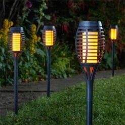 Smart Garden Party Flaming Torch Solar LED Stake Light 12 Smart Garden Party Flaming Torch Solar LED Stake Light -Garden Supply Store smart garden party flaming torch solar led stake light single slate 02 800x800 5