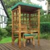 Charles Taylor Wentworth Single Seat Arbour -Garden Supply Store wentworth single arbour green 01 800x800 1